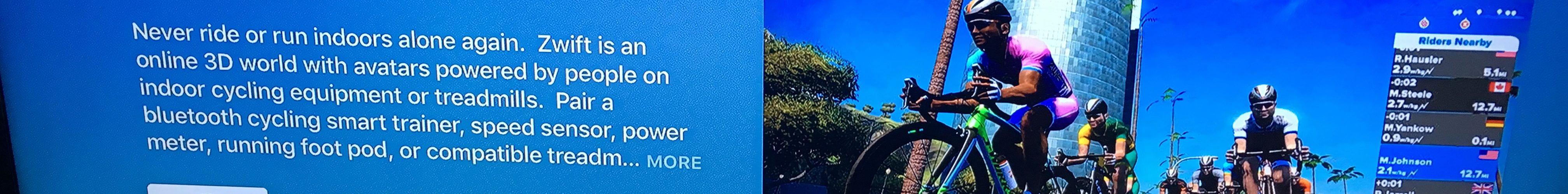 Zwift Launches Apple TV Cycling App What You Need To Know SMART