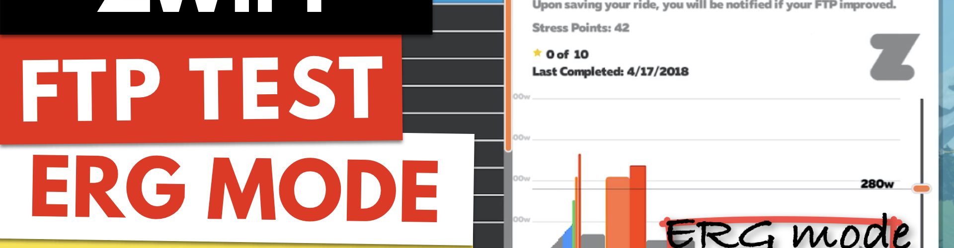 Video Zwift FTP Test ERG Mode On or Not SMART Bike Trainers