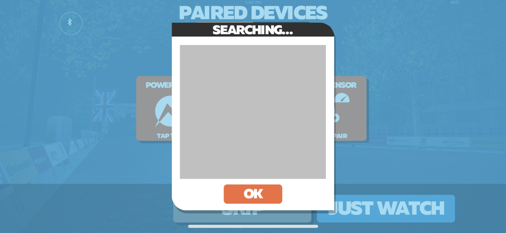 Zwift companion sales apple watch unpaired
