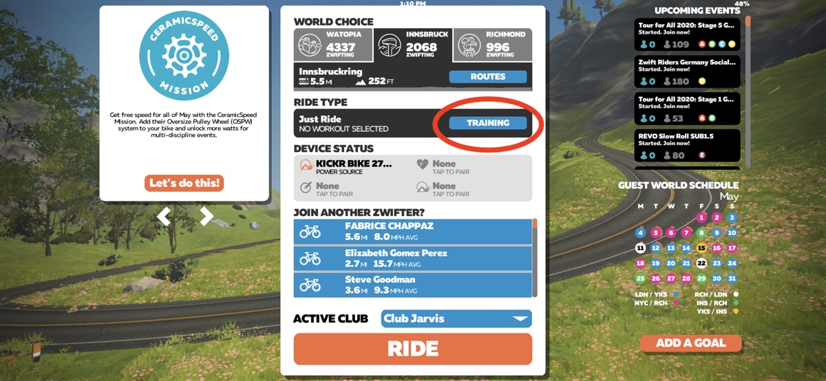 Zwift Releases a New eSports Focused Training Plan SMART Bike Trainers